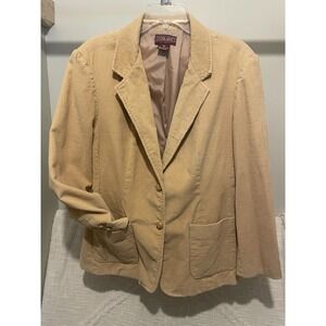 70s Corliss Camel Tan Corduroy Sport Coat Blazer Men Jacket 42 Napoleon Dynamite